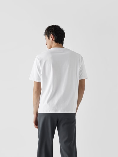 AMI PARIS T-Shirt mit Label-Stitching Weiß 5