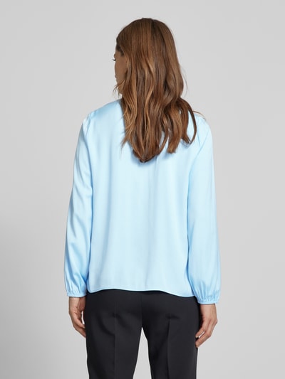 comma Blusenshirt mit V-Ausschnitt Bleu 5