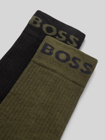 BOSS Skarpety z Mieszanka bawełny w Zestaw 2 szt. Model 'RS SPORT' Oliwkowy 2