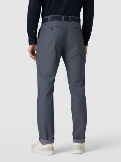 MCNEAL Stoffen slim fit broek met structuurpatroon Blauw - 5