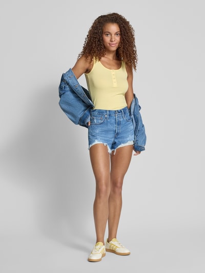 Levi's® Jeansshorts im Destroyed-Look Modell '501' Jeansblau 1