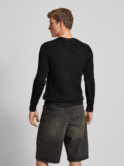 Replay Strickpullover mit Label-Detail Black 5