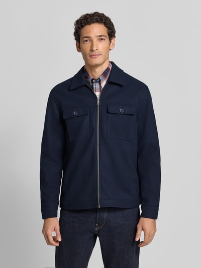 MCNEAL Hemdjacke mit Brusttaschen Dunkelblau 4