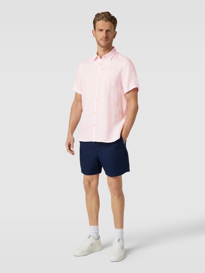 Scotch & Soda Regular fit vrijetijdsoverhemd met borstzak Roze - 1