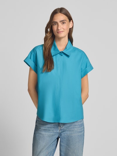 Luisa Cerano Relaxed Fit Bluse mit Kappärmeln Tuerkis 4