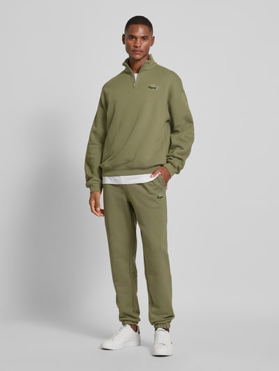 Lacoste Sweatpants met logopatch Olijfgroen - 1