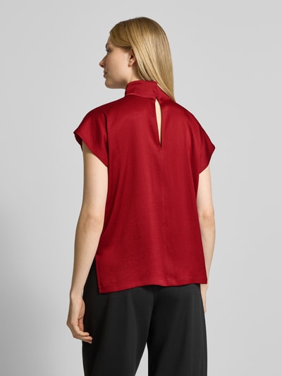 Drykorn Blouseshirt met opstaande kraag, model 'ALARIA' Roestrood - 5