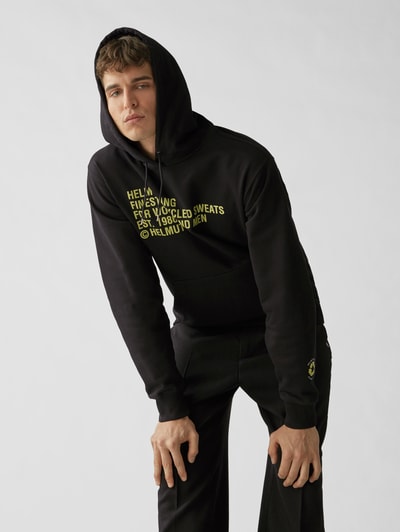 Helmut Lang Hoodie mit Print black online kaufen