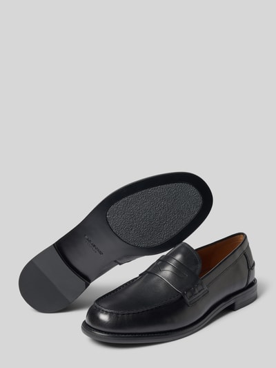 Productfoto, zwarte loafers van rundleer model 'STEVEN' van Vagabond, Heren veterschoenen, gladde tekstuur, eenvoudige zool
