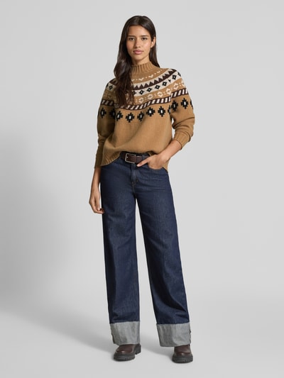 Weekend Max Mara Regular fit gebreide pullover van pure scheerwol, model 'HARDY' Camel - 1