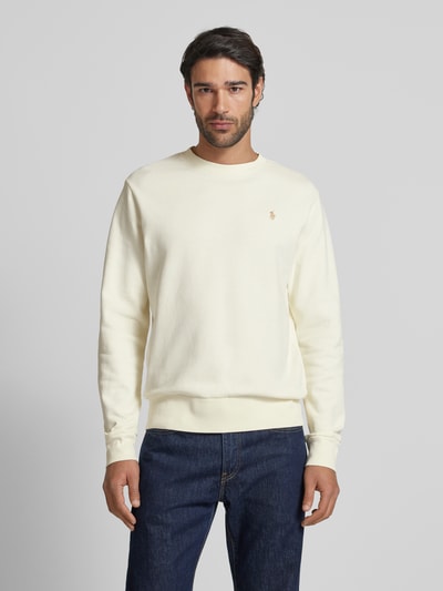 Polo Ralph Lauren Sweatshirt mit Label-Stitching Sand 4