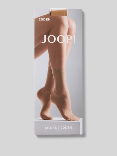 JOOP! Collection Socken mit Label-Stitching Beige 3