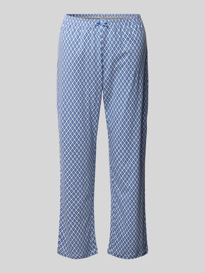 CCDK Copenhagen Pyjama-Hose mit elastischem Bund Modell 'Charlotte' Blau 1