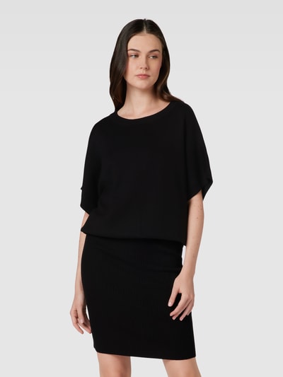FREE/QUENT Strickkleid mit Rundhalsausschnitt Modell 'Anni' Black 4