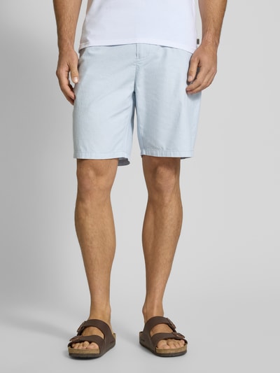 Scotch & Soda Regular Fit Shorts aus Baumwoll-Leinen-Mix Modell 'Seasonal core' Hellblau 4