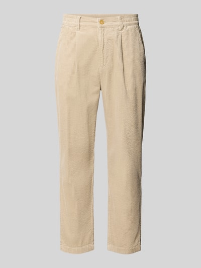 Lindbergh Cordhose mit Bundfalten und Eingrifftaschen Sand 1