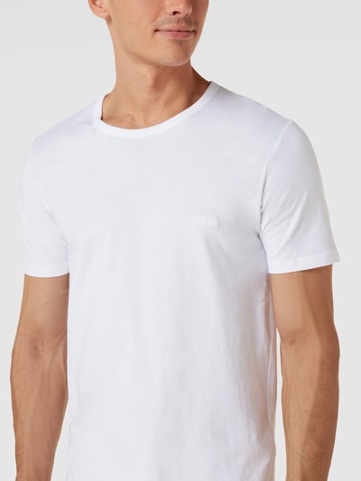 BOSS T-shirt met labelstitching in een set van 3 stuks, model 'Classic' Wit - 3