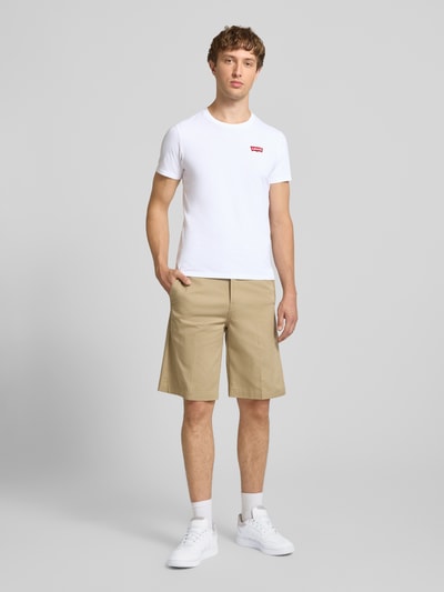Levi's® Slim Fit T-Shirt aus reiner Baumwolle Modell '2PK CREWNECK GRAPHIC' Black 1