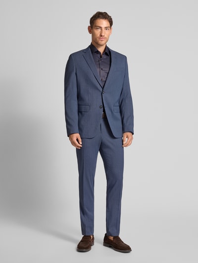 ETERNA Slim Fit Business-Hemd mit Kentkragen Marine 1