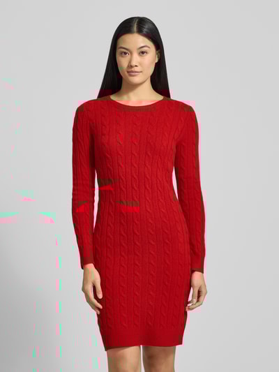 Lauren Ralph Lauren Sukienka o długości do kolan z dzianiny z mieszanki wełny jagnięcej i kaszmiru Czerwony 4