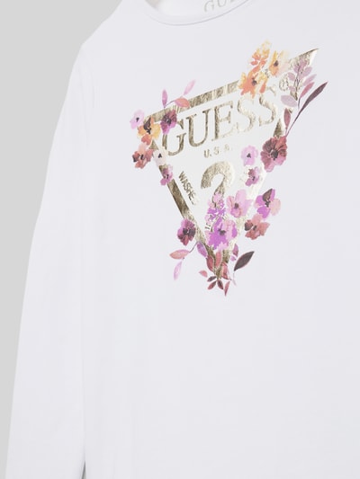 Guess Shirt met lange mouwen en labelprint Wit - 2