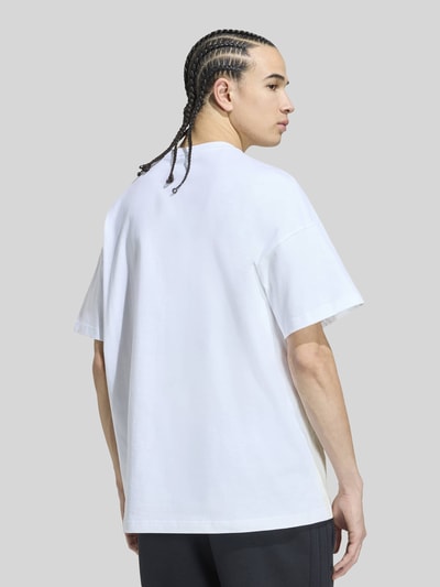 adidas Sportswear Oversized t-shirt z czystej bawełny Biały 4