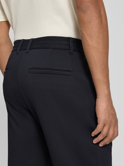 ARMANI EXCHANGE Spodnie materiałowe o kroju regular fit z kieszeniami z tyłu model ‘PANTALONI’ Granatowy 3