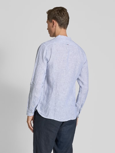 FIL NOIR Regular fit zakelijk overhemd met opstaande kraag, model 'ANCONA' Rookblauw - 5