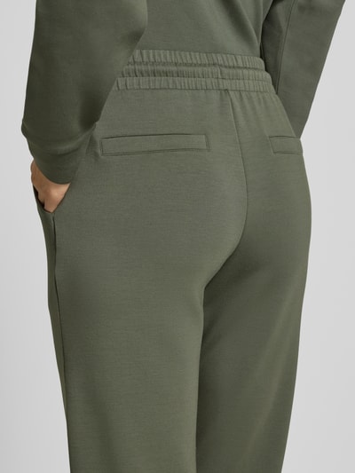Christian Berg Woman Spodnie dresowe z elastycznym pasem i tunelem Oliwkowy 3