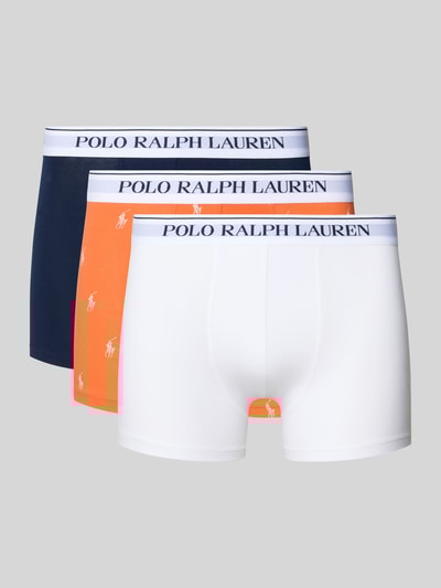 Polo Ralph Lauren Underwear Trunks mit elastischem Logo-Bund im 3er-Pack Orange 1