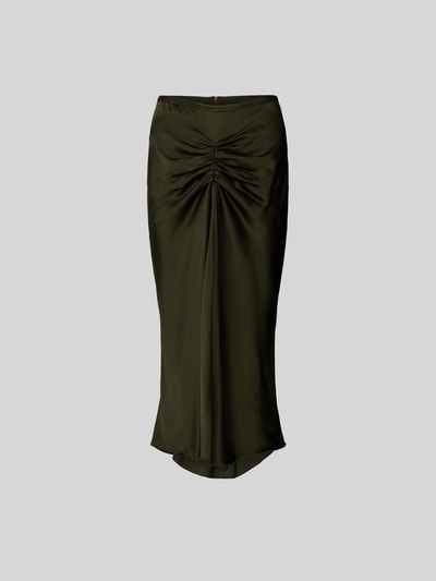 Victoria Beckham Midirock mit Viskose-Anteil Oliv 2