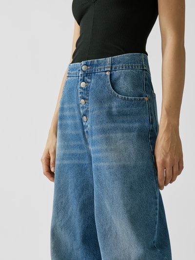 MM6 Maison Margiela Wide Leg Jeans Blau 3