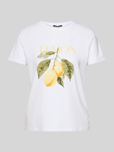 comma T-Shirt mit Motiv-Print Offwhite 2