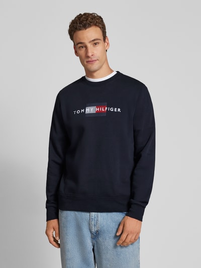 Calvin Klein Underwear Sweatshirt mit Label-Stitching Marine 4