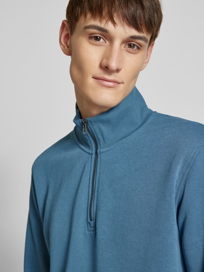 Jack & Jones Sweatshirt mit Troyer-Kragen Modell 'BRADLEY' Ocean 3