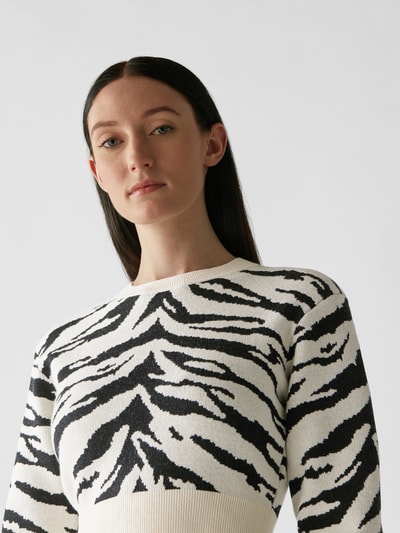 Self-Portrait Sweatshirt mit Animal Print Multi Stylebop 6