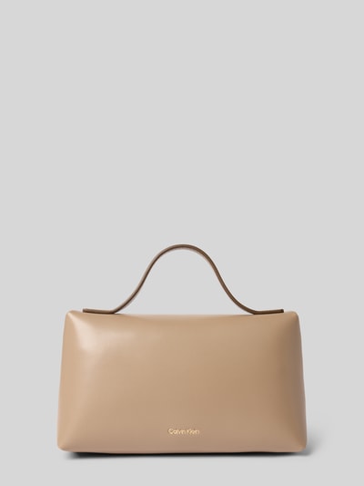 CK Calvin Klein Make-uptasje met logomotief en draagband Beige - 2
