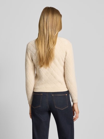 More & More Strickjacke mit Knopfleiste Sand 5