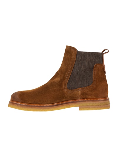 Marc O'Polo Chelsea-boots van suède Cognac - 3