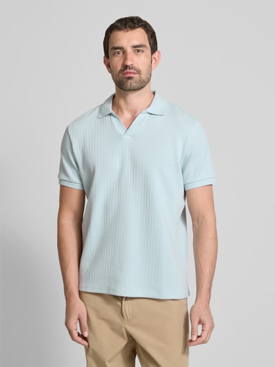 MCNEAL Koszulka polo o kroju regular fit z dekoltem w serek Jasnoniebieski 4