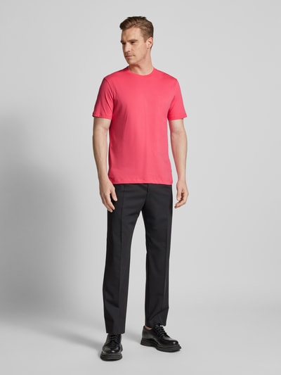 BOSS T-Shirt mit Label-Print Modell 'Thompson' Pink 1