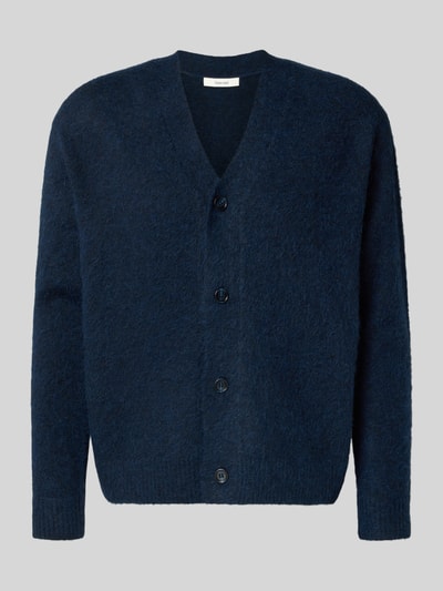 SELECTED HOMME Relaxed Fit Strickjacke mit Alpaka-Woll-Anteil Modell 'RAI' Marine 2