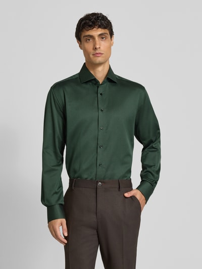 ETERNA Modern fit zakelijk overhemd met haaikraag Olijfgroen - 4