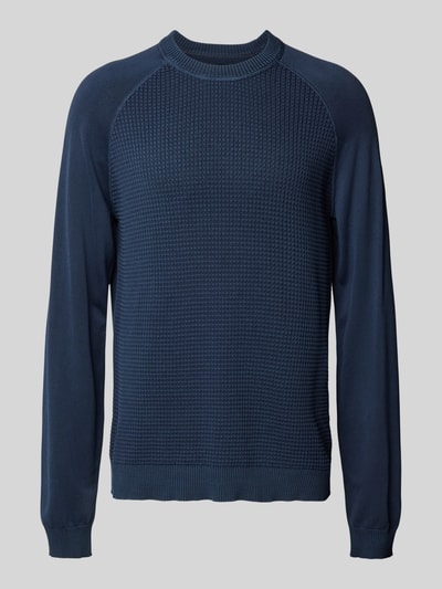 Napapijri Gebreide pullover met raglanmouwen, model 'ZANCA' Marineblauw - 2