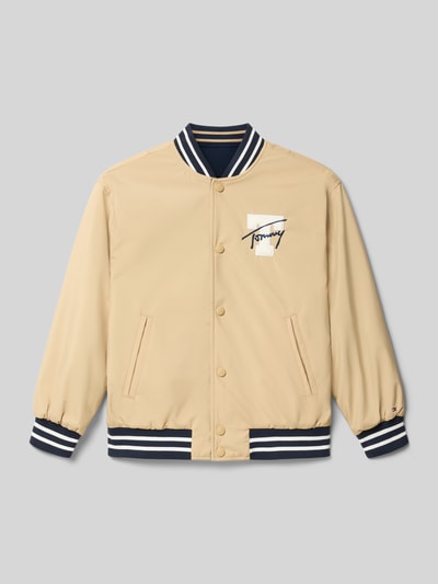 Tommy Hilfiger Teens Regular Fit Wende-Blouson aus Baumwolle Camel 1
