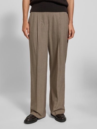 OPUS Broek met elastische band, model 'Marou' Lichtbruin - 4