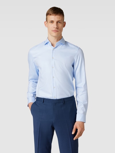 Jake*s Slim Fit Businesshemd in Premiumqualität Hellblau 4