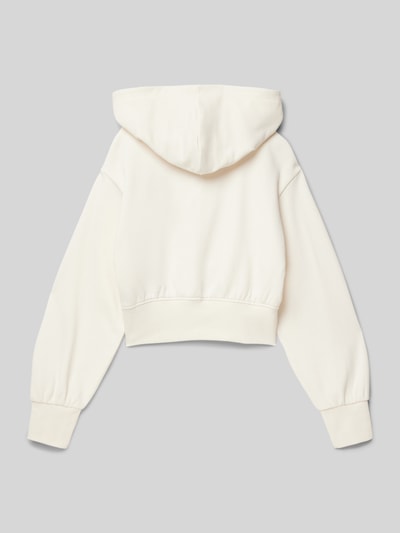 Tom Tailor Cropped Hoodie aus reiner Baumwolle Offwhite 3