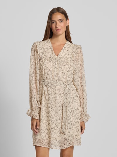 Vero Moda Jurk in A-lijn met tailleriem, model 'PETRA' Ecru - 4