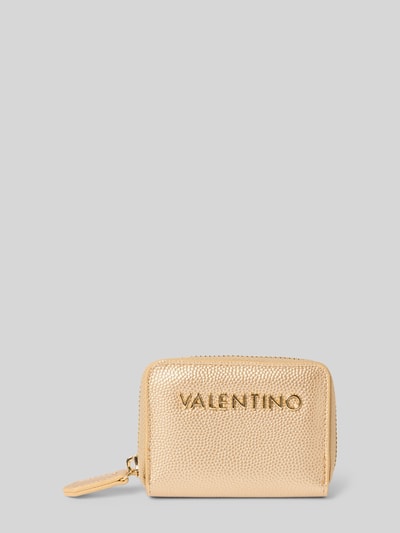 VALENTINO BAGS Portemonnee met labelapplicatie, model 'DIVINA' Goud gemêleerd - 1
